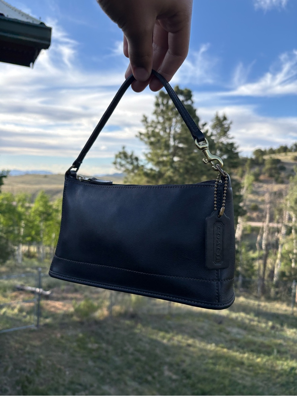 Coach vintage Y2K 2000 bleecker black leather bag